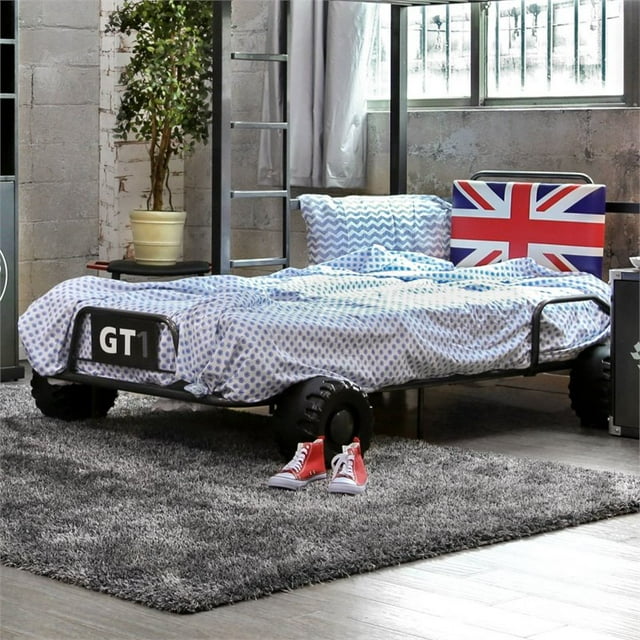 Furniture of America Zoom Transitional Metal Lit Simple Enfant en Gunmetal