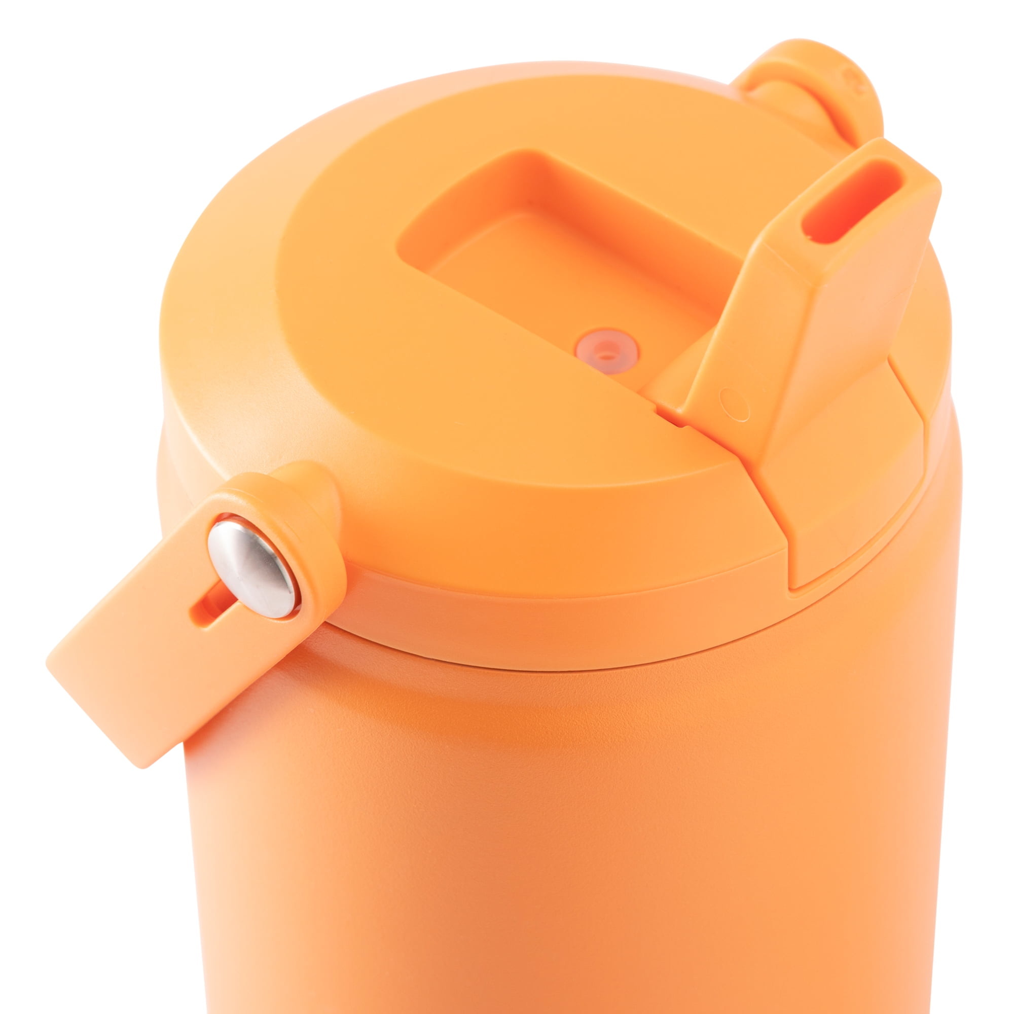 TAL Stainless Steel Hudson Tumbler with Flip-Up Straw 30oz, Orange