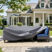 Outdoor Sofa Covers Waterproof-Heavy Duty 3-Seater Patio Sofa Cover Outdoor Couch Cover Waterproof 90" L × 68" W × 28" H-Grey