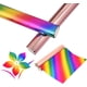 thumbnail image 1 of 2 rollos de papel holográfico para estampación en caliente, hojas autoadhesivas de transferencia de calor arcoíris, hojas de oro rosa para bricolaje, 1 of 7