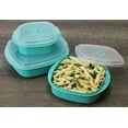 thumbnail image 2 of Calypso Basics par Reston Lloyd Batterie de Cuisine pour Micro-Ondes de 6 Pcs, Ensemble de Cuiseur Vapeur et de Rangement, Turquoise, 2 of 4