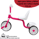 thumbnail image 3 of Triciclo para Niños JOYKOOAsiento Ajustable Ruedas de Eva con Canasta Apto a partir de 2 Años Soporta hasta 25 kg - Rosa, 3 of 6