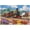 500 PCS, variant on 500 Piece Jigsaw Puzzle, Railway Train Knight Horse Vintage Scene, Recyclable Cardboard, Challenging Family Game Puzzle for Seniors, 20.5" x 15"