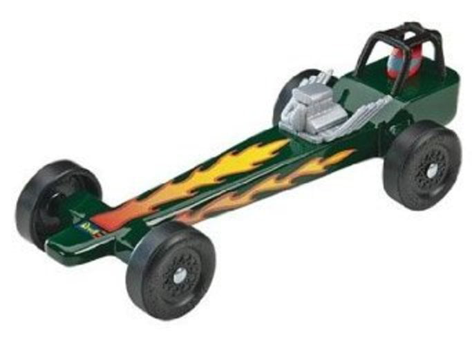 Dragster Model Kit Hot Rod Racers Deluxe Pinewood Derby Car Boy Scouts Racing 