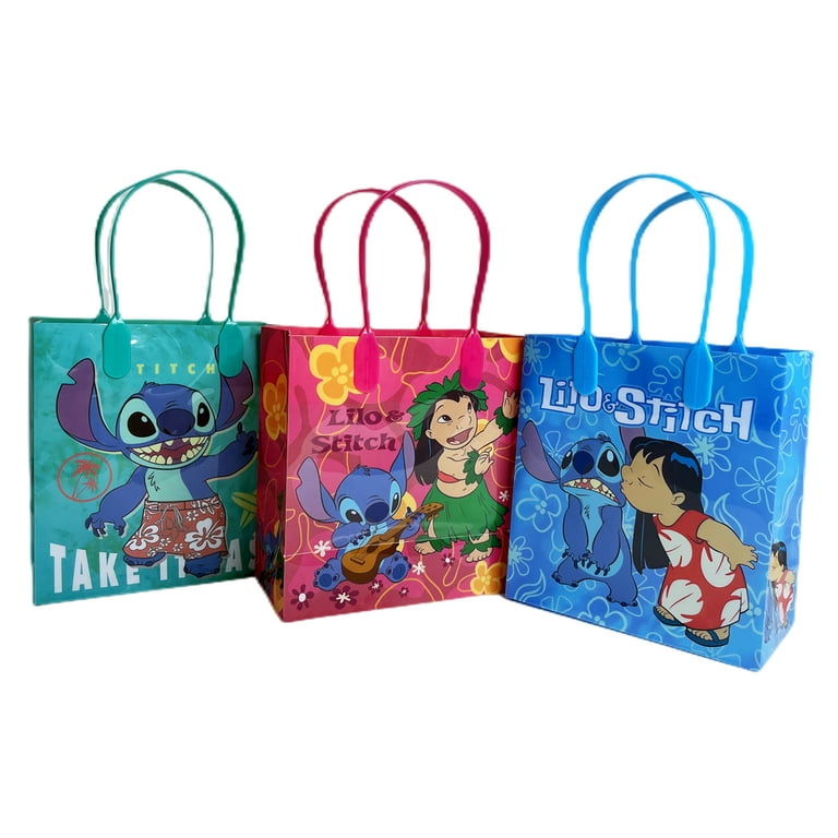 Disney Lilo&Stitch Party Favors Bags Plastic Blue Stitch Pink
