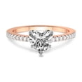 thumbnail image 3 of IGI Certified 1 Carat Heart Shape Lab Grown Diamond Engagement Ring | 14K Rose Gold | Jia Secret Double Halo Eternity Lab Diamond Ring | FG-VS1-VS2 Quality Friendly Diamonds, 3 of 5