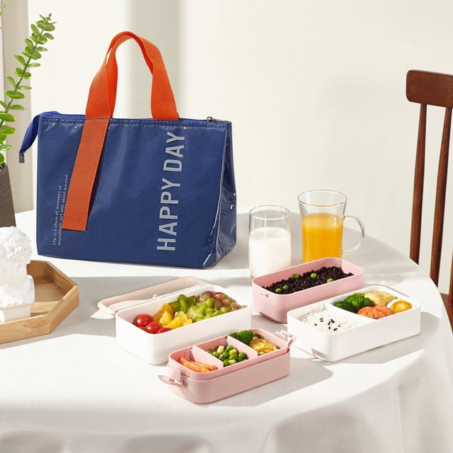 Bag for Lunch Lunch Kit for Women, Lunch Bag Girls School Lunch Bags, Lunch Box Bags Lunch Bag for Work, Washable Lunch Bags for Women, Blue