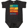 thumbnail image 3 of Inktastic Four Wheeling Eat Sleep off Road Repeat Boys or Girls Baby Bodysuit, 3 of 5