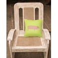 thumbnail image 2 of Carolines Treasures BB7758PW1818 American Landrace Pig Green Fabric Decorative Pillow, 18 x 18 in., 2 of 2