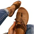 thumbnail image 1 of Women‘s Orthotics Sandals Correction PVC Fabric Open Toe Slippers Flat Heel Flip Flops Summer Casual Beach, 1 of 7