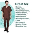 thumbnail image 2 of M&M SCRUBS Men Scrub Set, Men Medical Uniforms 102 (Chocolate, XXX-Large), 2 of 5