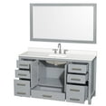 thumbnail image 3 of Wyndham Collection Wcs141460s-Qtz-Us3m58 Sheffield 60" Free Standing Single Basin Vanity, 3 of 7