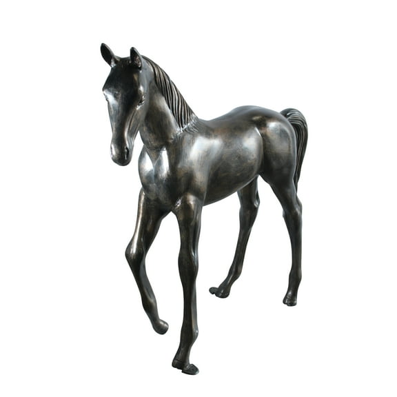 Nifao Life Size Aluminum Arabian Colt Horse Statue for Decoration – Garden Outdoor Decor Sculpture, 50"L x 15"W x 52"H