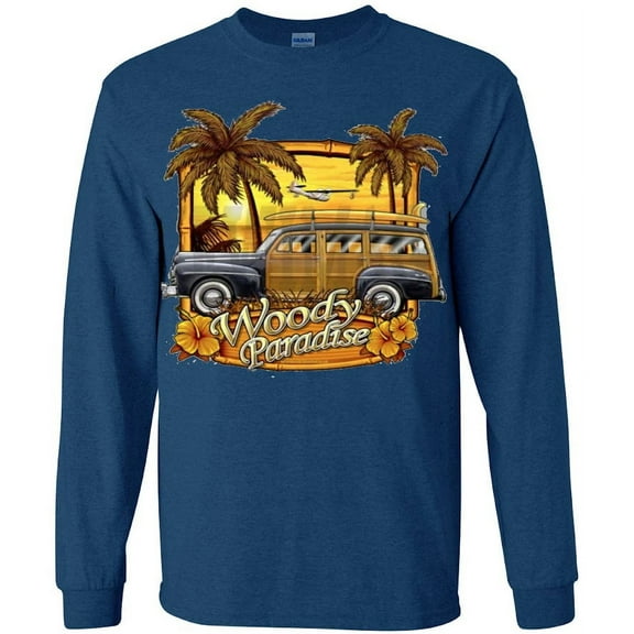 Woody Car Classic Automobile Gifts T-shirt Long Sleeve Mens
