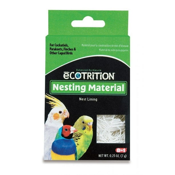 Ecotrition Nesting Material for Cockatiels Parakeets Finches