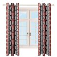 thumbnail image 4 of Bohemia Blackout Curtains Window Drapes Room Darkening Thermal Insulated Grommets Blackout Curtains, for Living, Dining, Bedroom,2 Panels, 4 of 6