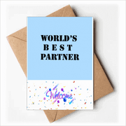 Best Partner Teammate Colleague Welcome Back Greeting Cards Envelopes Blank
