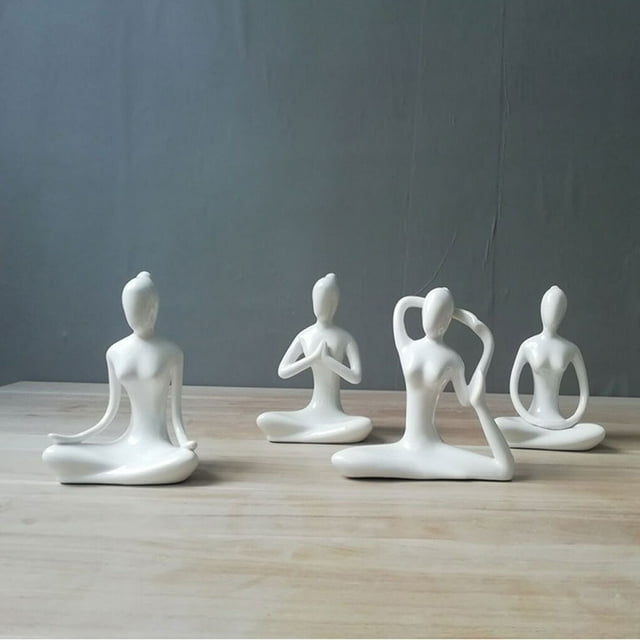 pitrice Yoga Girl Decor Decorative Simple Style Replacement Solid Room Color Stylish Cute Unfading Home Ornament Decoration Type 8