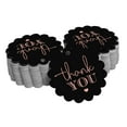 thumbnail image 1 of Inkdotpot 100 Pack Thank You Bridal Shower Favor Paper Tags Craft Real Rose Gold Foil Hang Tags, 1 of 7
