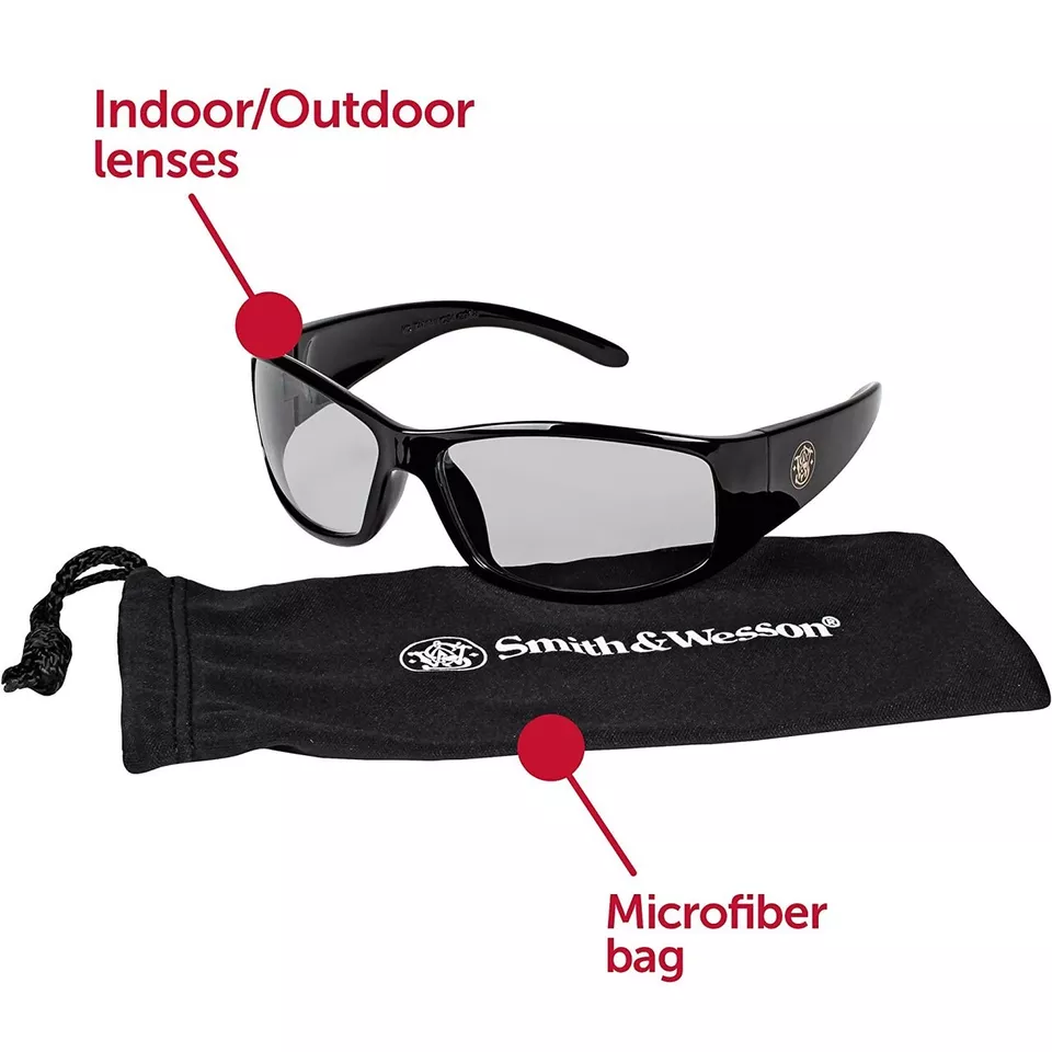 CIRCLE- Smith & Wesson 21306 Indoor Outdoor I/O Mirror Work Eyewear Uv Safety Glasses
