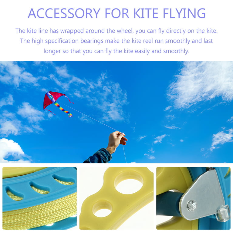 1 Set Outdoor Kite String Reel Kite String with Reel Kite Winding Wheel 