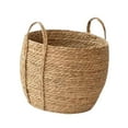 thumbnail image 4 of Cesta tejida para maceta, maceta, decoración del hogar, adorno con diseño de asa, planta 35cmx35cmx28cm, 4 of 9