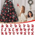 thumbnail image 7 of Sulaicai 26 Letter Ornaments Christmas Tree Decoration -2D Acrylic Christmas Letter Christmas Tree Hanging Pendant Xmas Alphabet Letters for Christmas Tree Craft Christmas Ornaments (G), 7 of 7