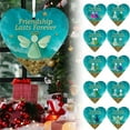 thumbnail image 2 of Cute Christmas Ornaments,Friendship Gifts For Women,Heart-Shaped Sea Glass Friendship Decor,Timeless Friendship Heart Keepsake Ornament for Christmas Tree,Sea Glass Art Hanging Ornaments for Friends, 2 of 2