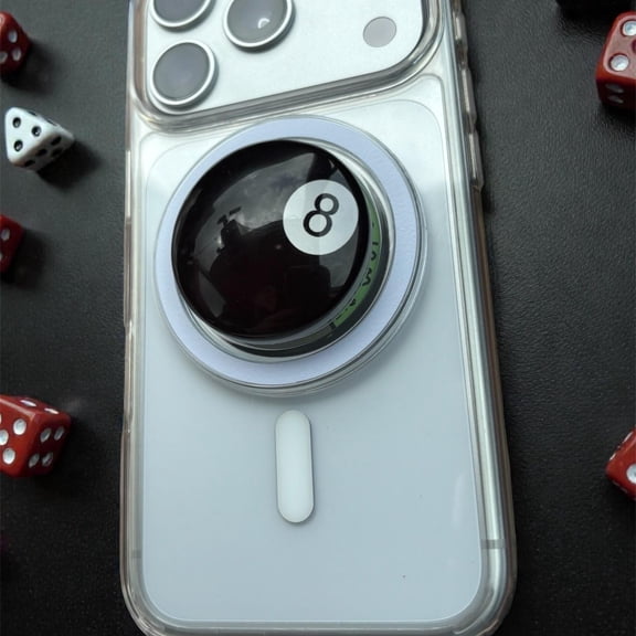 8 Ball MagSafe Phone Grip • Retro Magnetic Phone Holder