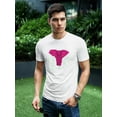 thumbnail image 2 of Pink Sketch Of An Elephant T-Shirt Men -Image by Shutterstock, Male 4X-Large, 2 of 4