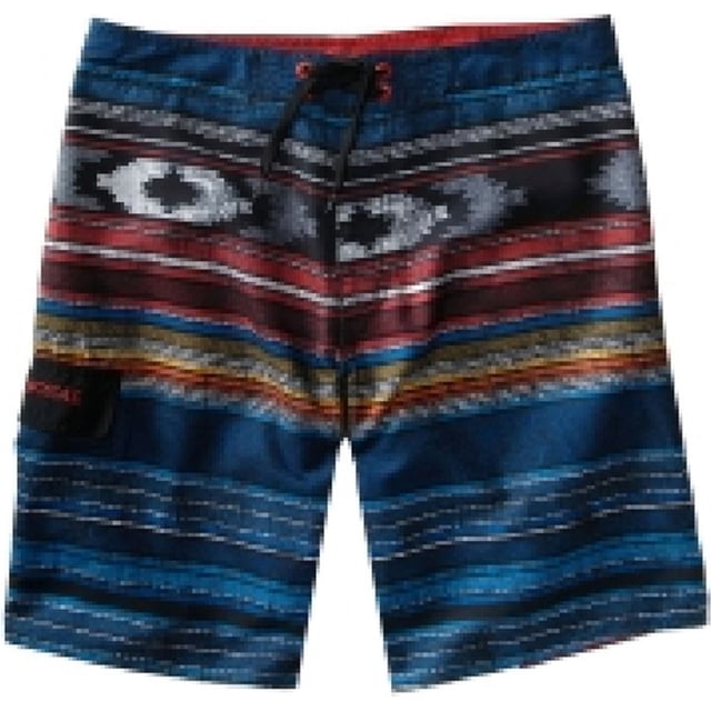 Aeropostale Mens Stripe Swim Bottom Board Shorts, Negro, 29 Aeropostale Pantalones cortos