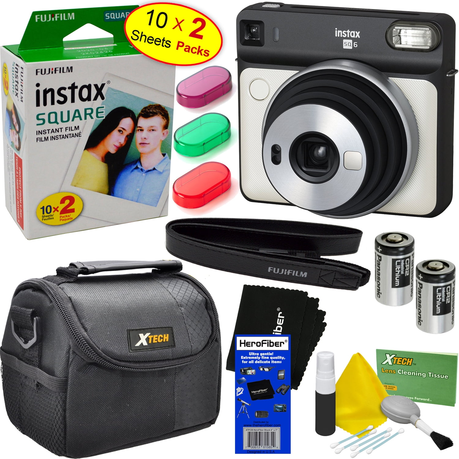 Fujifilm instax Square SQ6 Instant Film Camera (Pearl