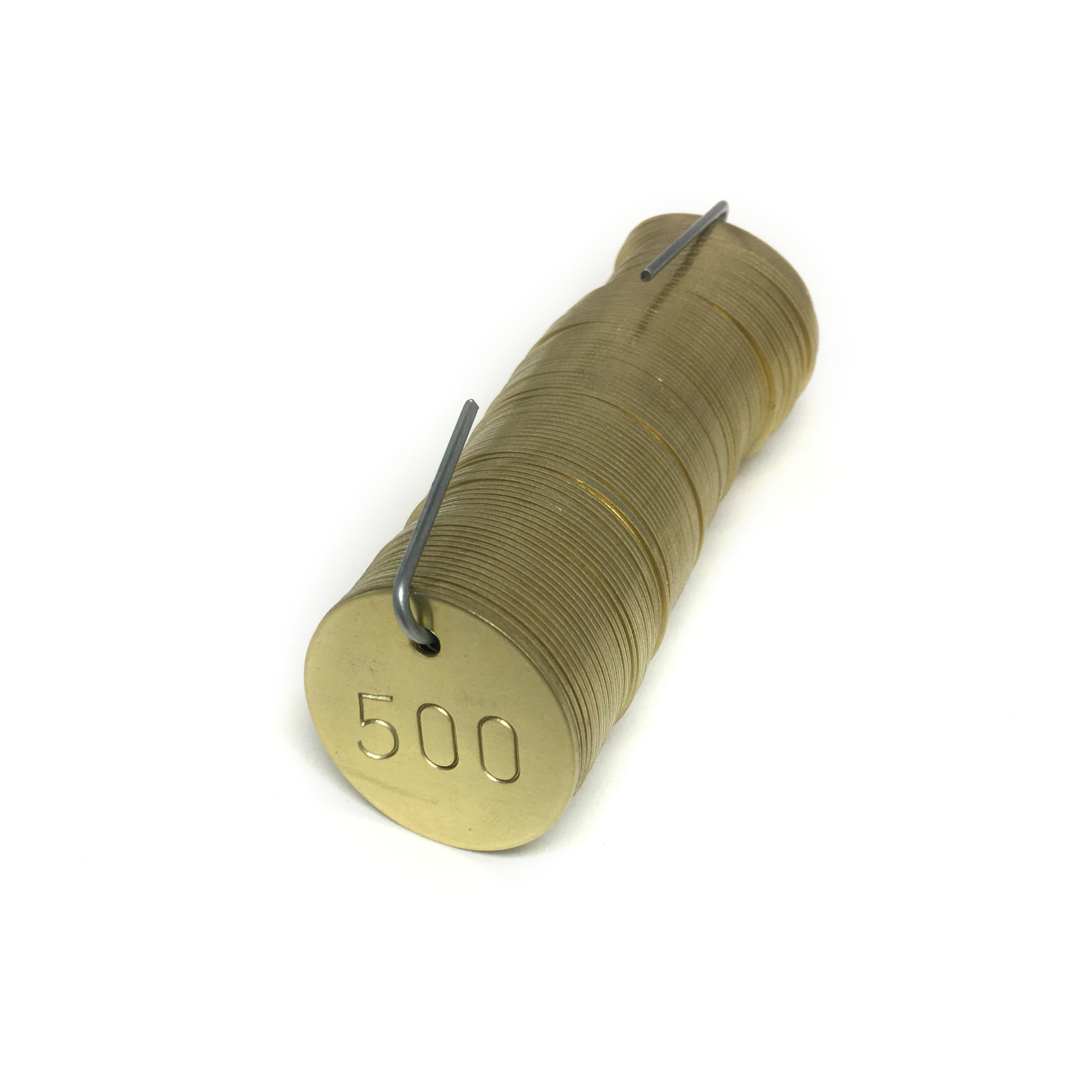 1.25" Round Brass Tags Numbered 001 - 1,000 (Pack of 1,000 Tags)
