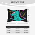 thumbnail image 6 of Bingfone Rex Dinosaur With Sunglasses Standard Size Pillowcase, Long Staple Pure Cotton Envelope Closure Pillow Cover,14"X20", 6 of 9