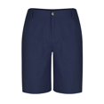 thumbnail image 4 of Tumotour Linen Shorts For Man Solid-Color Casual With Pockets Button Zipper Shorts Half Shorts Pants Workout Shorts Short Beach Shorts Summer Shorts, 4 of 9