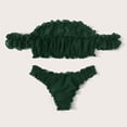 thumbnail image 6 of Sngxgn Women Deep V Halter Lingerie Teddy One-Piece Romper Bodysuit Lace Seamless Underwear For Women(Green,M), 6 of 8