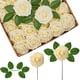 thumbnail image 1 of Flores artificiales InnoGear, rosas artificiales de espuma cremosa, 50 unidades, 1 of 7