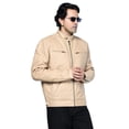 thumbnail image 1 of Veste Contemporaine en Cuir Tan pour Hommes, 1 of 7