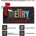 thumbnail image 6 of Funny Merry Christmas Mailbox Cover Santa Hat Snowflake Buffalo Plaid Elk Magnetic Mailbox Covers Standard Size 21x25.5 Inch for Outdoor Home Garden Winter Mail Box Wraps Post Letter Cover, 6 of 6