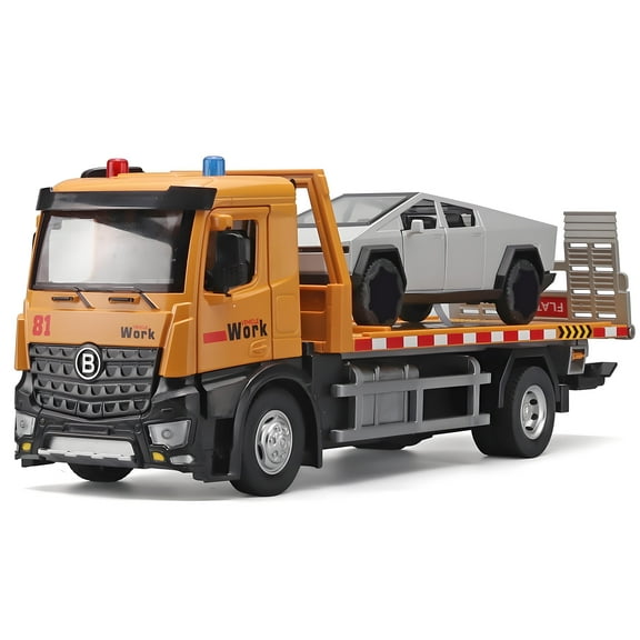 Anmyjuly Alloy Die Casting Big Tow Truck Toy Suit,Toy Trucks And Trailers With Sounds For 3 Year Old Boy Toys