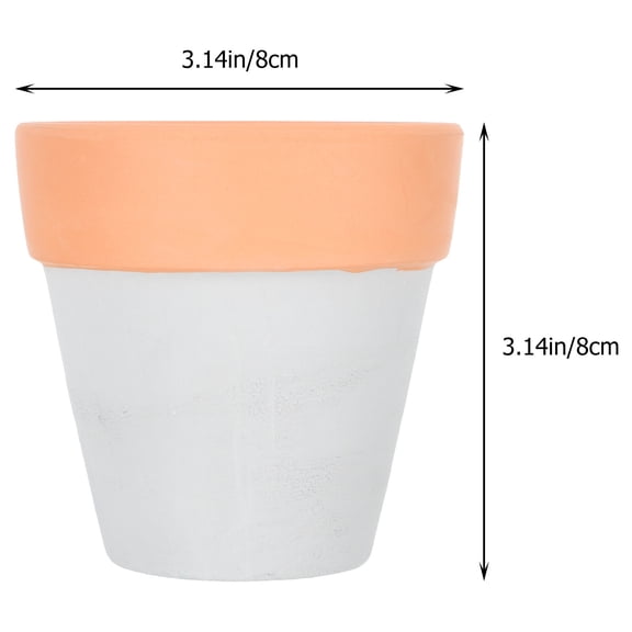 CRILSTYLEO Indoor Flower Pot Grey 6Pcs With Drainage Holes