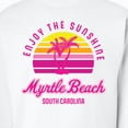 thumbnail image 3 of Inktastic Summer Enjoy the Sunshine Myrtle Beach South Carolina Pink Adult Sweatshirt, 3 of 4