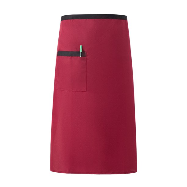 Delantal de cintura ajustable para chef, delantal de trabajo con bolsillo, transpirable, para cocina, restaurante y cafetería.