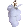 thumbnail image 1 of Faux Fur Ball Keychain Bowknot Grape Design Pom Pom Ball Charm Purse Pendant, 1 of 10