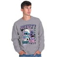 thumbnail image 5 of The Smurfs Kanji Hustle King Royalty Men's Crewneck Sweatshirt Brisco Brands X, 5 of 6