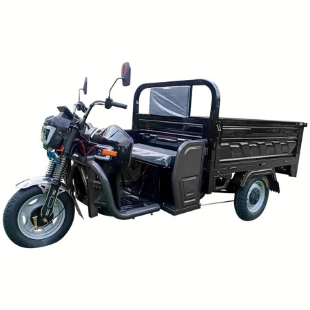 60V 45A Electric Tricyle Cargo Van for Adults, Commercial Mobility Scooters for Seniors, 1000W Agricultural Electric Three Wheel Cargo Transporter w/63" Hydraulic Tipping Bucket, Max Load 2000LBS