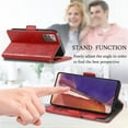thumbnail image 4 of Case for Samsung Galaxy Note 20 5G Cover Leather Wallet Folio Case Book Design Flip Magnetic Closure - Red, 4 of 5