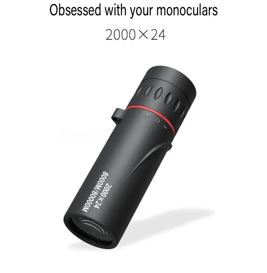 2000x24 Monocular Telescope Mini Portable HD Low Light Binocular with Holder Outdoor Camping Climbing Birdwatching Telescopes