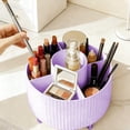 thumbnail image 5 of Dianli Makeup Organizer Desktop Rotating Makeup Brush Organizer Cosmetic Container 360 Degree Swivel Eyeshadow Brush Lipstick Pen Storage For Dresser Vanity Bathroom Counter Brush Holder Organizer, 5 of 6