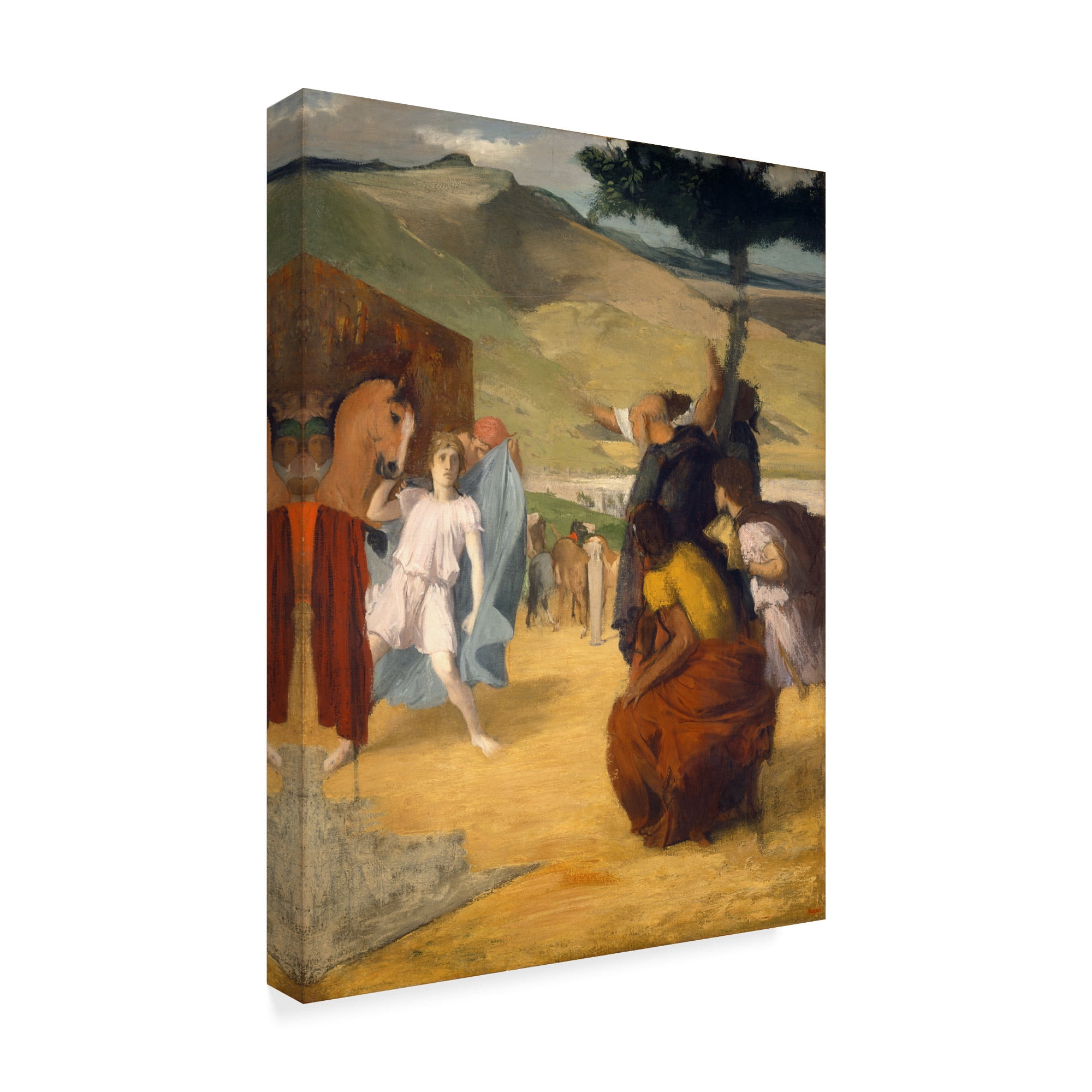 Trademark Fine Art 'Alexander And Bucephalus' Canvas Art by Edgar Degas